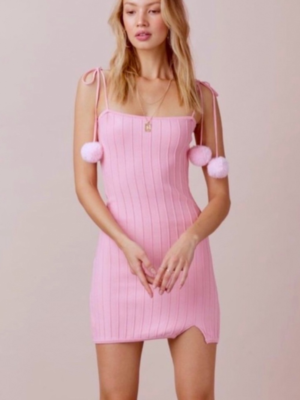 For Love and Lemons Bon Bon Knit Dress S